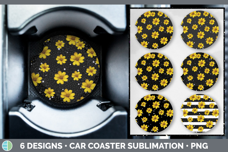 black-animal-print-car-coaster-sublimation-designs-bundle