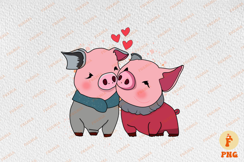 cute-couple-pig-loving-valentine-039-s-day