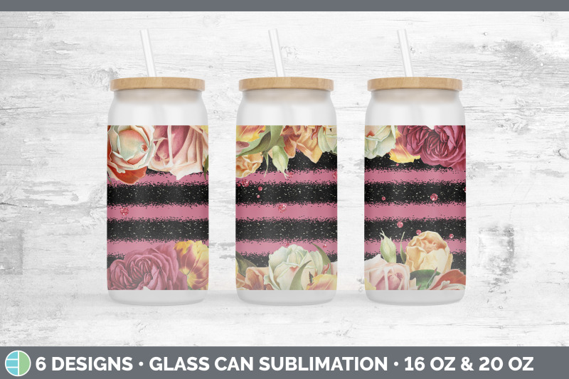 ruby-florals-glass-can-sublimation-beer-mason-jar