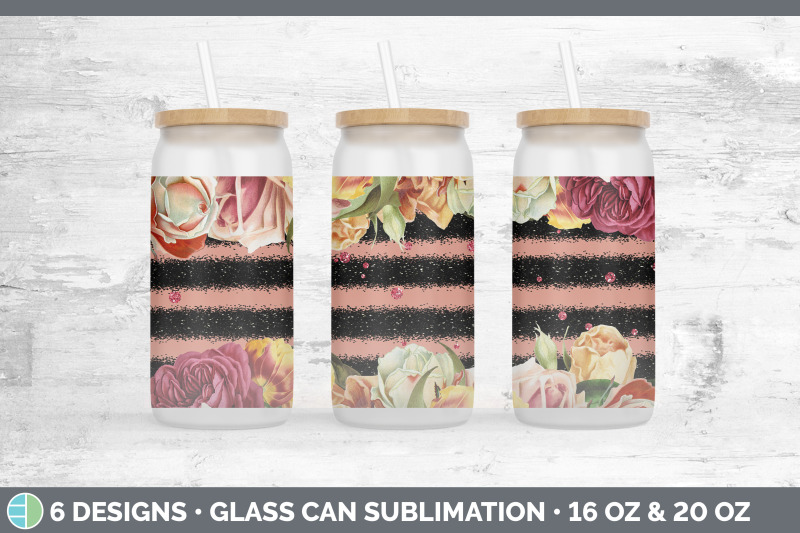 ruby-florals-glass-can-sublimation-beer-mason-jar