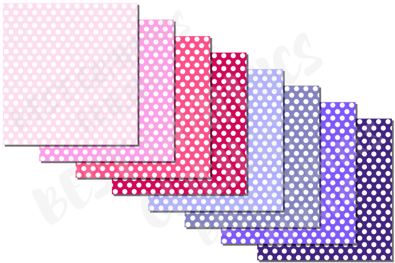 100-polka-dots-digital-papers-scrapbooking-paper-dots-paper