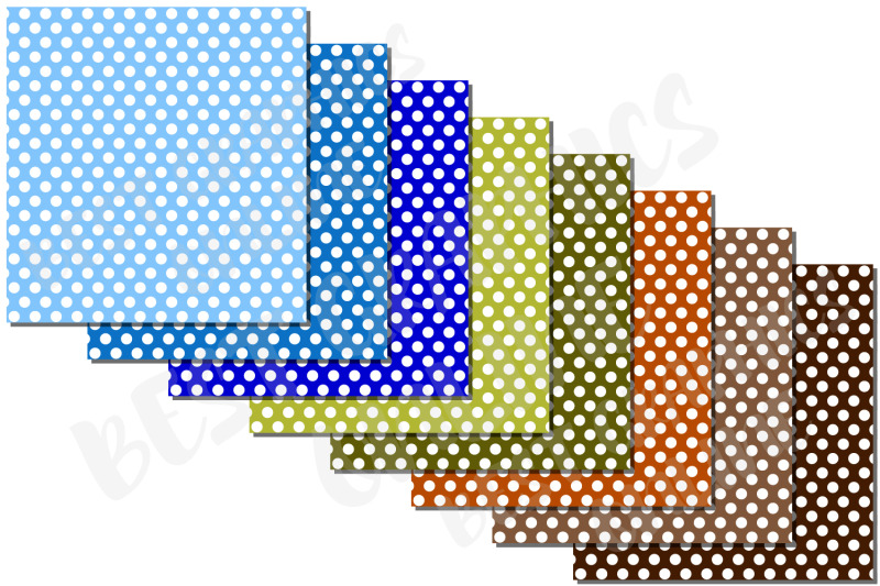 100-polka-dots-digital-papers-scrapbooking-paper-dots-paper