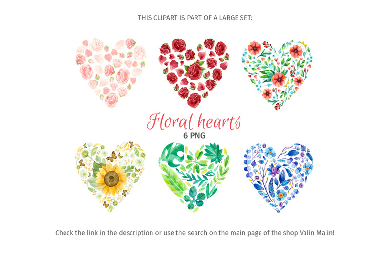 floral-heart-pink-rose-flowers-watercolor-clipart-png