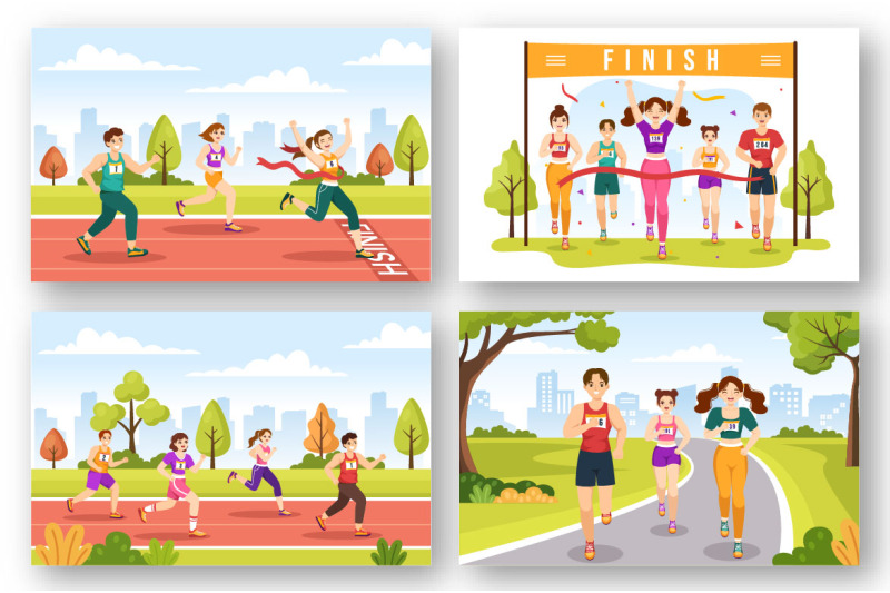 13-marathon-race-sport-illustration