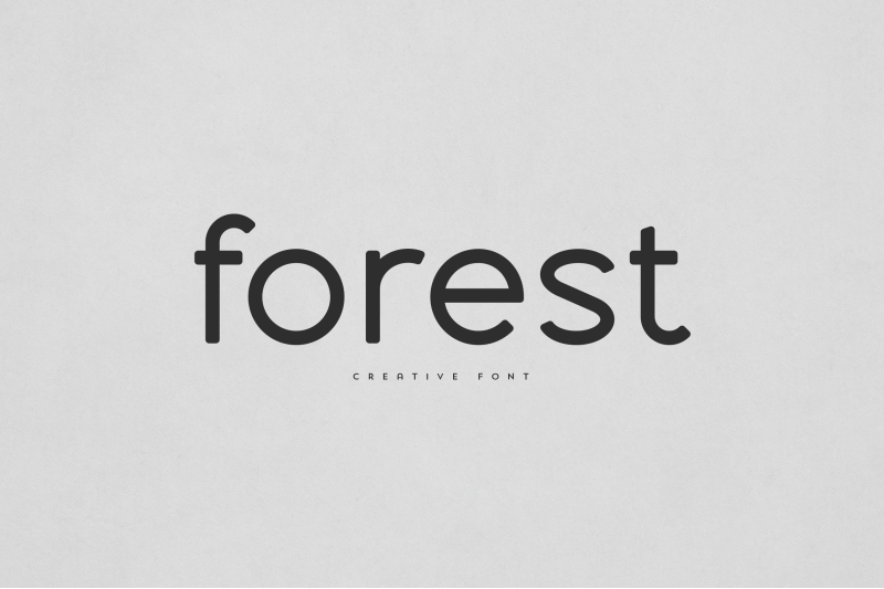 forest-creative-font