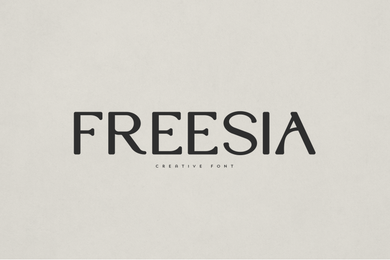 freesia-creative-font
