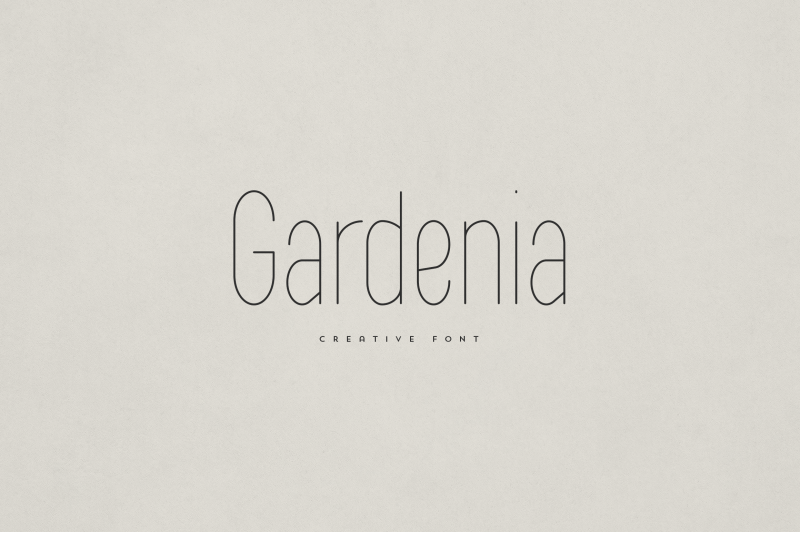gardenia-creative-font