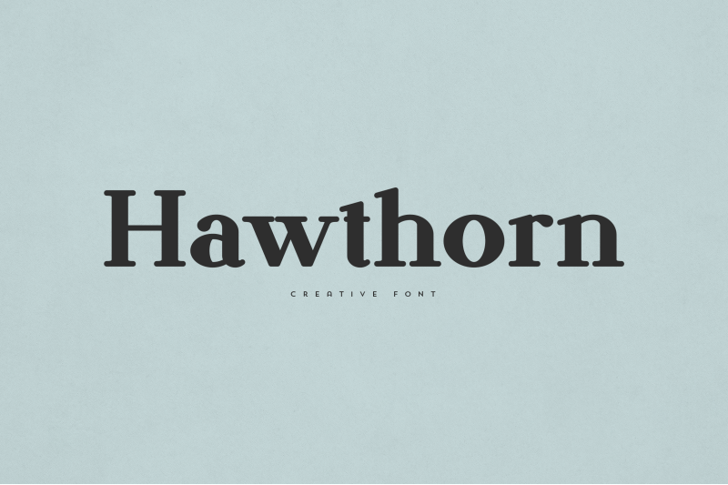 hawthorn-creative-font