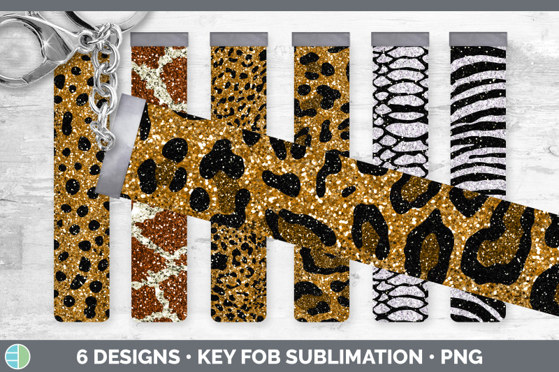 animal-print-key-fob-glitter-wristlet-sublimation