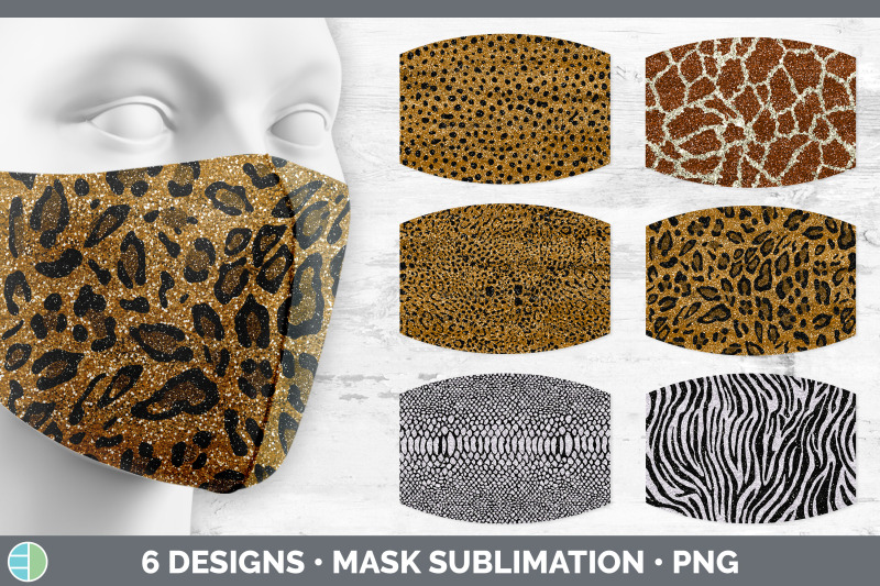 animal-print-mask-sublimation-glitter-face-mask-designs