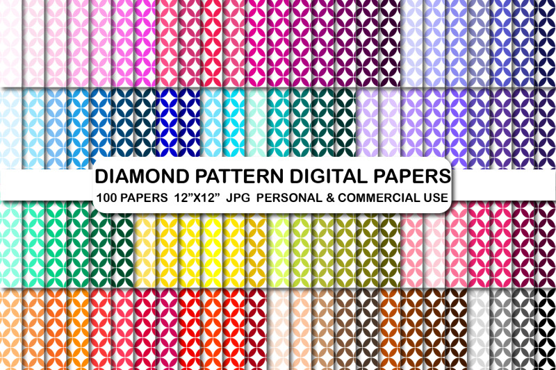 diamond-shape-digital-papers-diamonds-pattern-scrapbooking