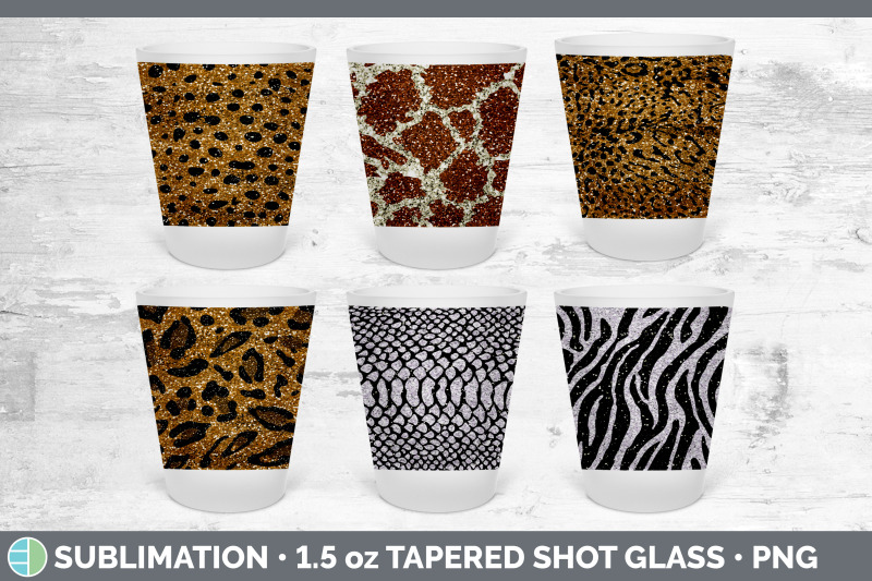 animal-print-shot-glass-sublimation-shot-glass-1-5oz-tapered