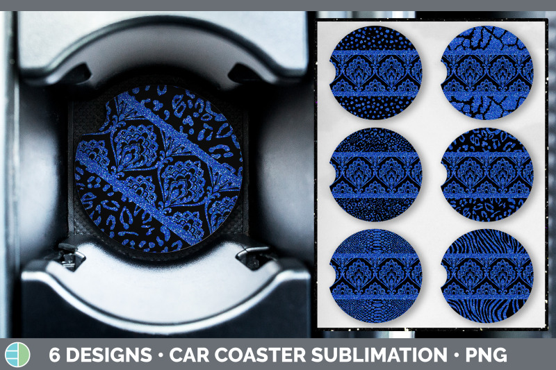 blue-damask-car-coaster-glitter-animal-print-sublimation-bundle