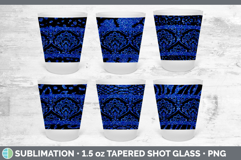 blue-damask-shot-glass-sublimation-shot-glass-1-5oz-tapered