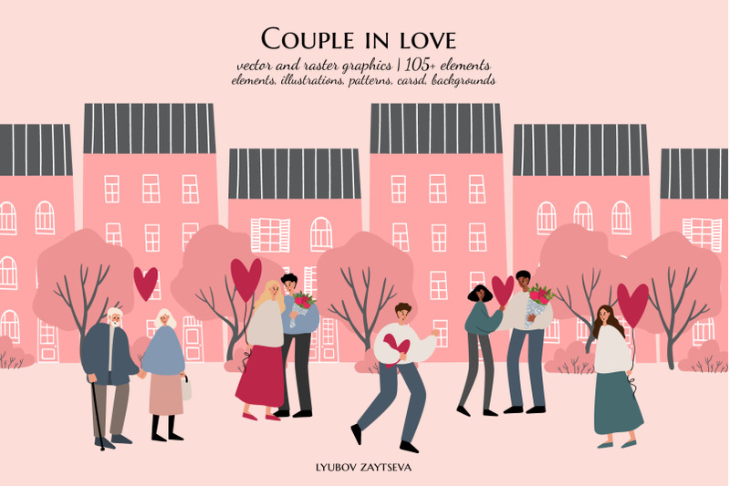 valentines-day-clipart-couple-love-illustration-dancing-black-people
