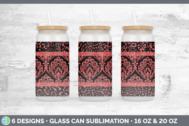 red-damask-glass-can-sublimation-beer-mason-jar