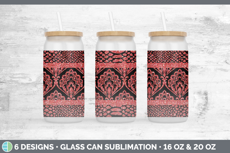 red-damask-glass-can-sublimation-beer-mason-jar