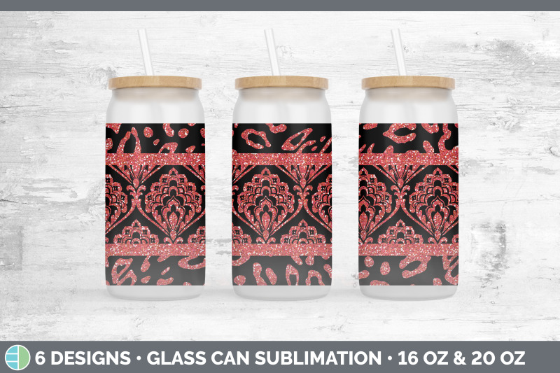 red-damask-glass-can-sublimation-beer-mason-jar