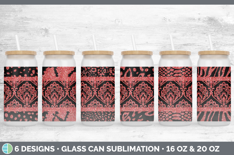 red-damask-glass-can-sublimation-beer-mason-jar