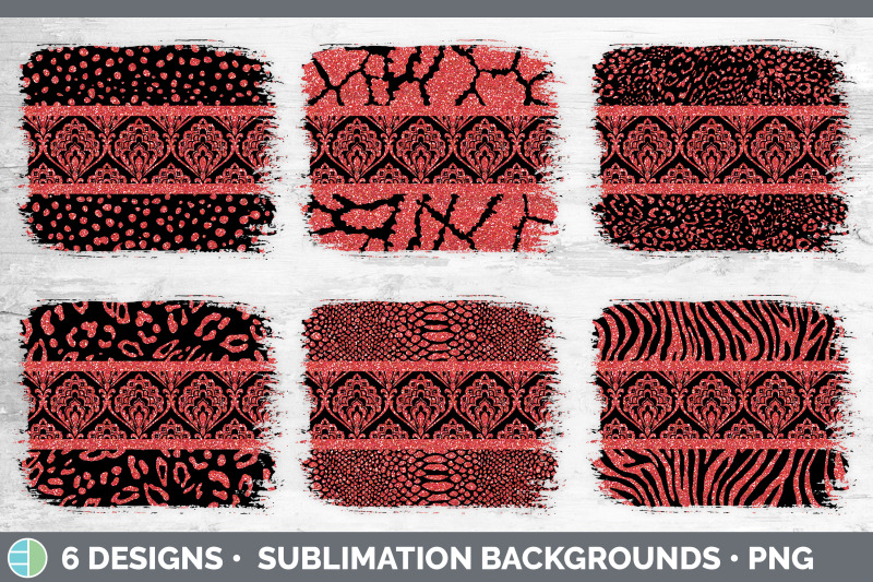 red-damask-distressed-background-glitter-animal-print-sublimation-pa