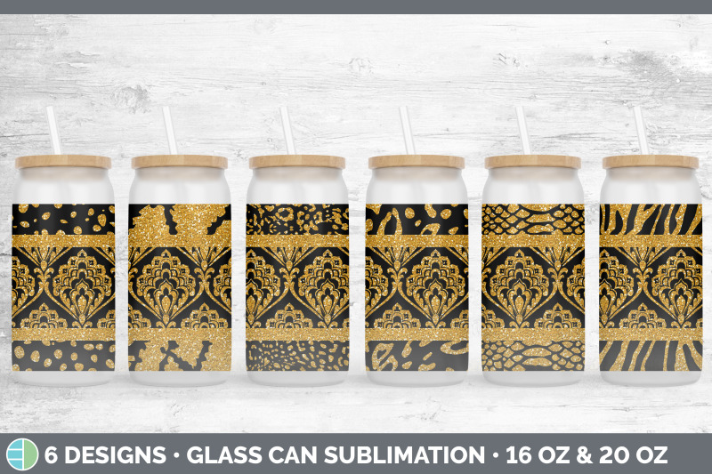 orange-damask-glass-can-sublimation-beer-mason-jar