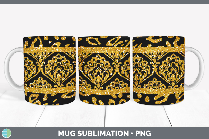 orange-damask-mug-sublimation-glitter-animal-print-coffee-cup-design