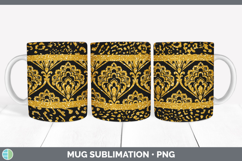 orange-damask-mug-sublimation-glitter-animal-print-coffee-cup-design