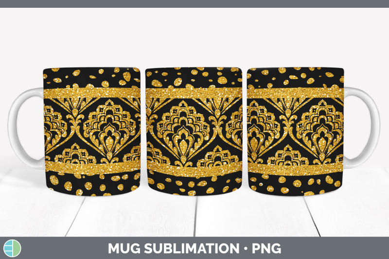 orange-damask-mug-sublimation-glitter-animal-print-coffee-cup-design