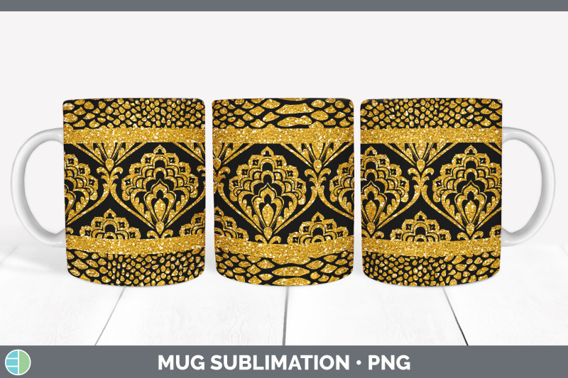 orange-damask-mug-sublimation-glitter-animal-print-coffee-cup-design