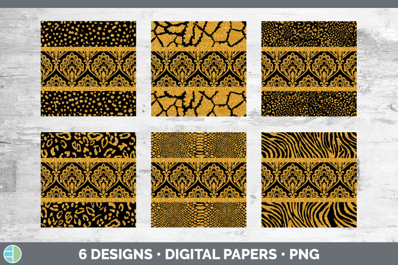 orange-damask-backgrounds-glitter-animal-print-digital-scrapbook-pap