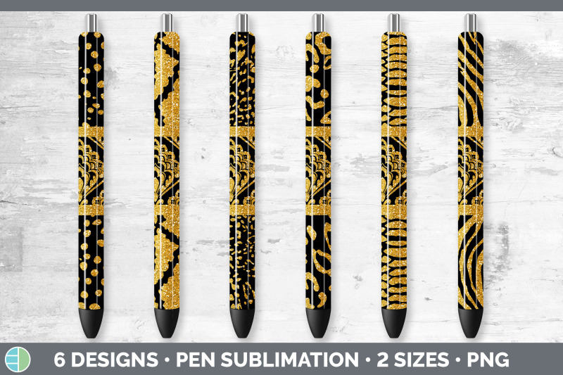 orange-damask-pen-wraps-glitter-animal-print-epoxy-pen-sublimation