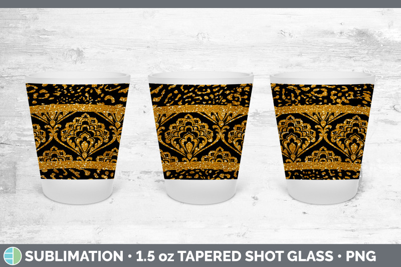 orange-damask-shot-glass-sublimation-shot-glass-1-5oz-tapered