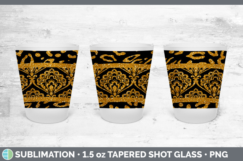 orange-damask-shot-glass-sublimation-shot-glass-1-5oz-tapered