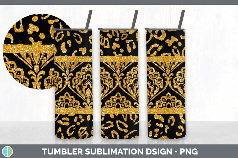 orange-damask-tumbler-glitter-animal-print-skinny-tumbler-sublimatio