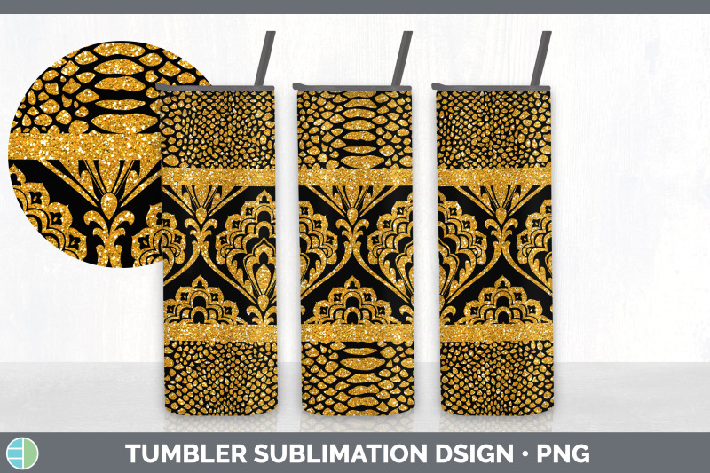 orange-damask-tumbler-glitter-animal-print-skinny-tumbler-sublimatio