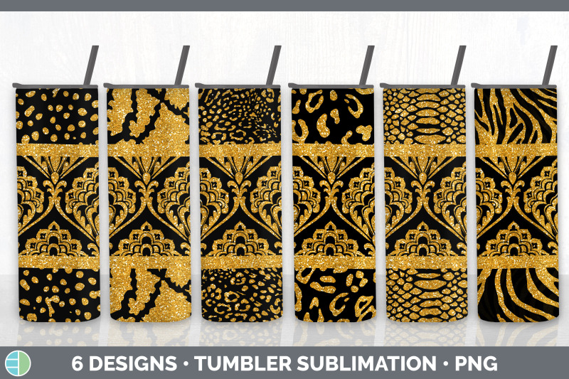 orange-damask-tumbler-glitter-animal-print-skinny-tumbler-sublimatio