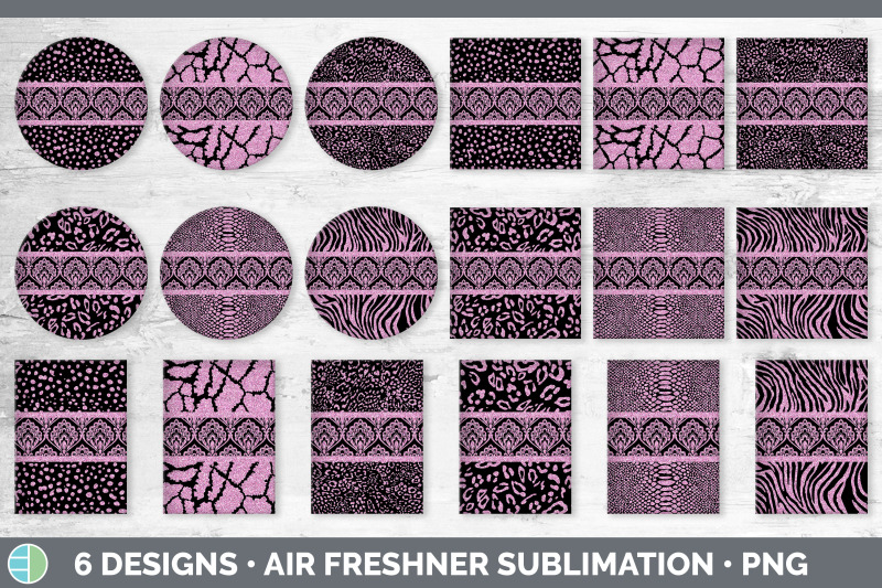 pink-damask-air-freshener-glitter-animal-print-sublimation-bundle