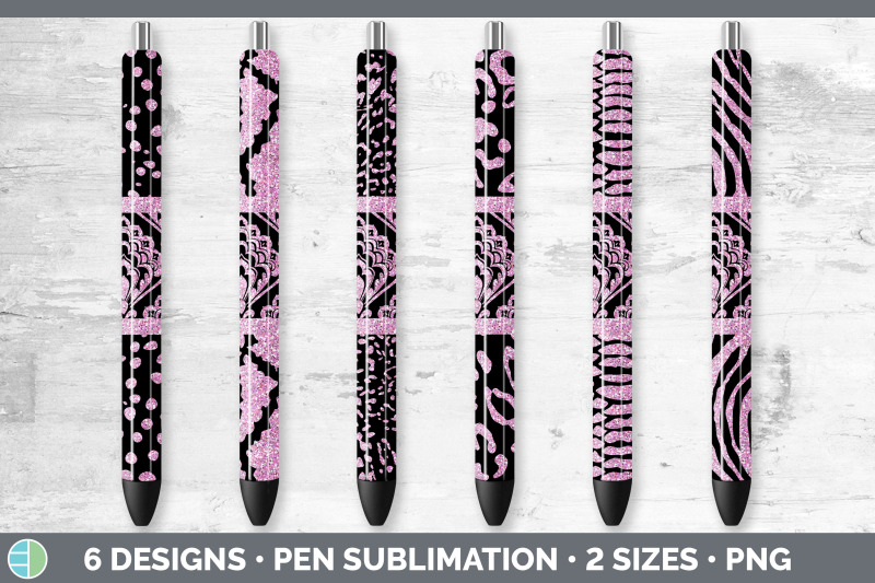 pink-damask-pen-wraps-glitter-animal-print-epoxy-pen-sublimation