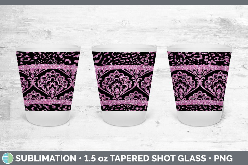 pink-damask-shot-glass-sublimation-shot-glass-1-5oz-tapered