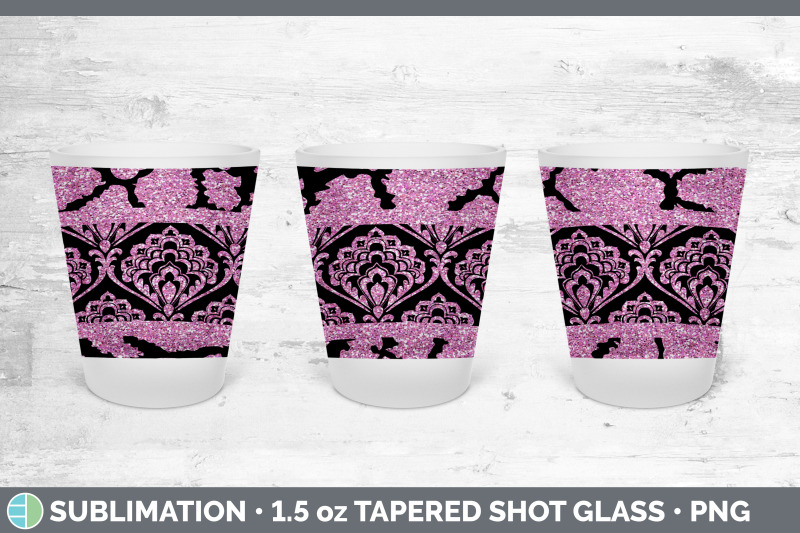 pink-damask-shot-glass-sublimation-shot-glass-1-5oz-tapered