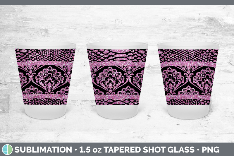 pink-damask-shot-glass-sublimation-shot-glass-1-5oz-tapered