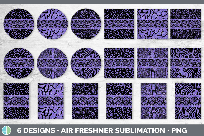 purple-damask-air-freshener-glitter-animal-print-sublimation-bundle