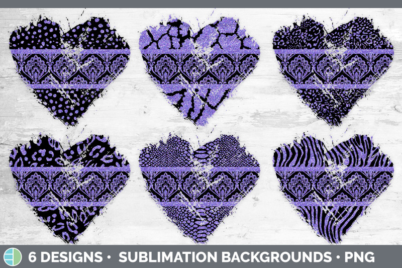 purple-damask-heart-distressed-clipart-glitter-animal-print-hearts