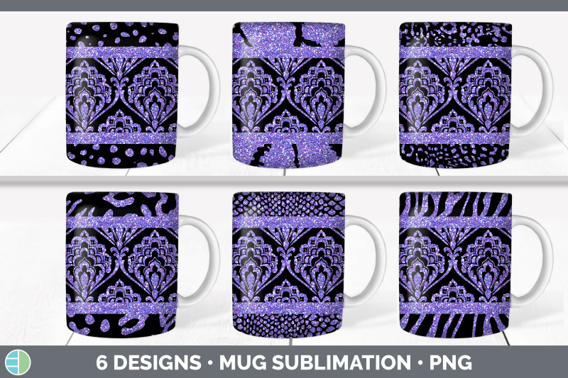 purple-damask-mug-sublimation-glitter-animal-print-coffee-cup-design