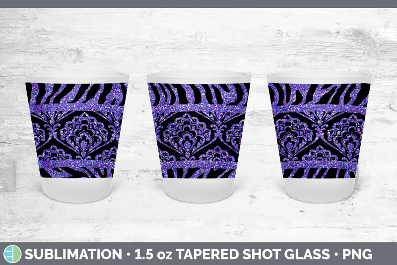 purple-damask-shot-glass-sublimation-shot-glass-1-5oz-tapered