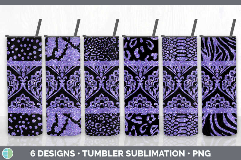 purple-damask-tumbler-glitter-animal-print-skinny-tumbler-sublimatio