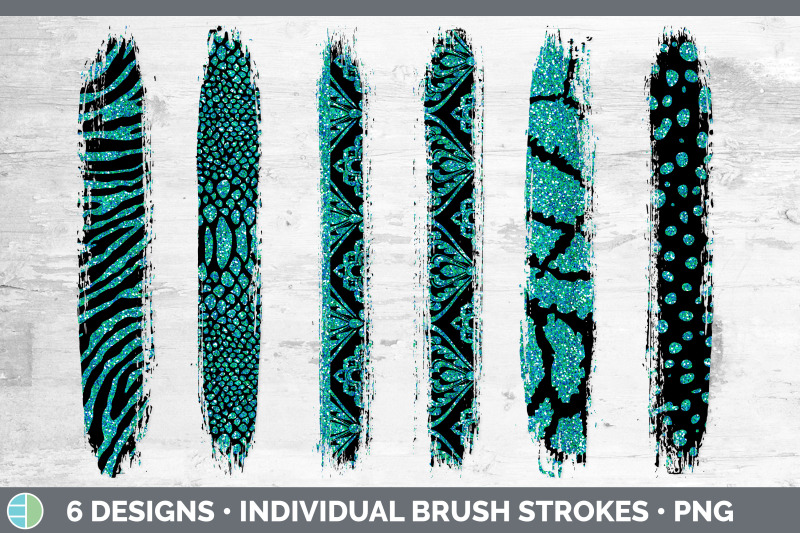 teal-damask-brush-strokes-glitter-animal-print-sublimation-designs