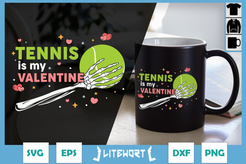 skeleton-hand-tennis-is-my-valentine