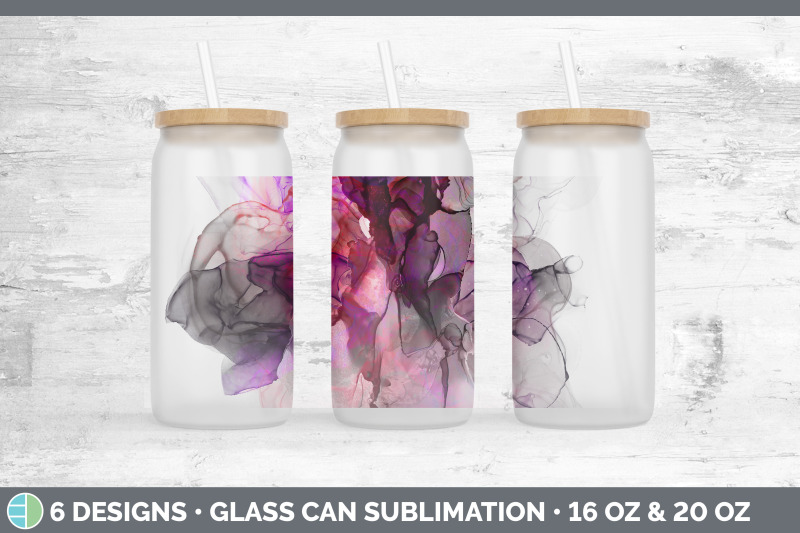 alcohol-ink-glass-can-sublimation-beer-mason-jar