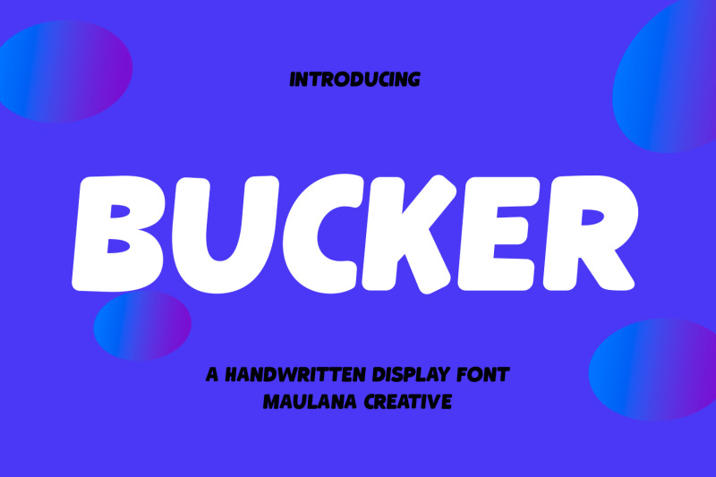 bucker-handwritten-display-font